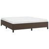 vidaXL Bettgestell Braun 160x200 cm Kunstleder