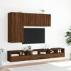 vidaXL TV-Wandschrank Braun Eiche-Optik 60x30x30 cm Holzwerkstoff