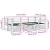 vidaXL Sofagarnituren 7 pcs Natur Massivholz Akazie
