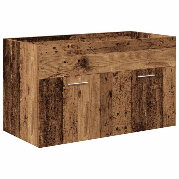 vidaXL Waschbeckenunterschrank mit Einbaubecken und Wasserhahn