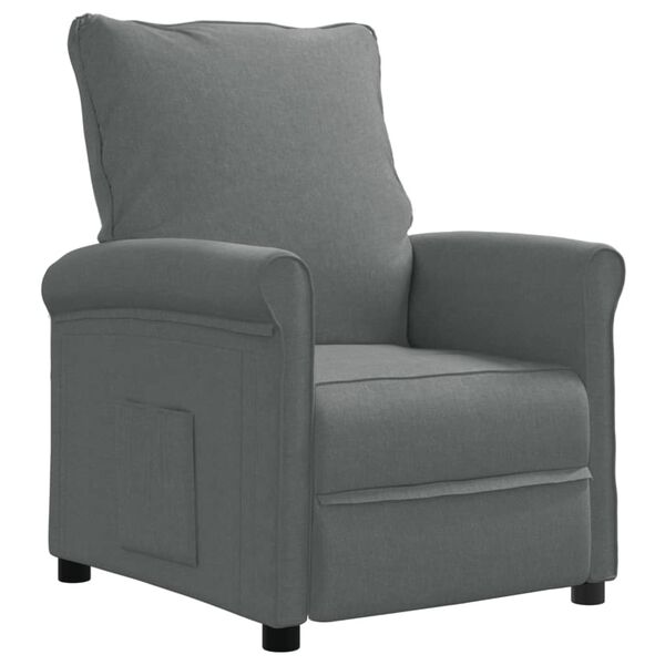 vidaXL Relaxsessel Dunkelgrau Stoff