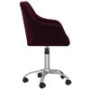 vidaXL Esszimmerst&uuml;hle 2 Stk. Drehbar Lila Stoff