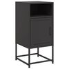 vidaXL Nachttische 2 Stk. Schwarz 36x39x78 cm Stahl