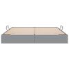 vidaXL Aufbewahrungsbett mit Matratze Hellgrau 160 x 200 cm Stoff