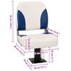 vidaXL Bootssitze mit Podest 2 Stk. 360&deg; Drehbar