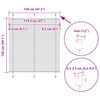 vidaXL Plissee Creme 120x150 cm Stoffbreite 119,4 cm Polyester