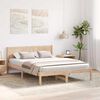 vidaXL Bettgestell Braun 140 x 200 cm Massivholz Kiefer
