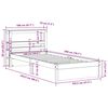 vidaXL Bettgestell mit Kopfteil ohne Matratze 100x200 cm