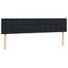 vidaXL Boxspringbett mit Matratze & LED Schwarz 200x210 cm Samt