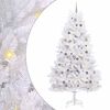 vidaXL K&uuml;nstlicher Weihnachtsbaum 270 cm PVC und Stahl Wei&szlig;
