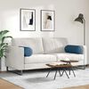 vidaXL Bolsterkissen 2 St&uuml;ck Blau &Oslash; 25 x 70 cm Stoff