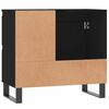vidaXL Badschrank Schwarz 65x33x60 cm Holzwerkstoff