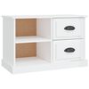 vidaXL TV-Schrank Hochglanz-Wei&szlig; 73x35,5x47,5 cm Holzwerkstoff
