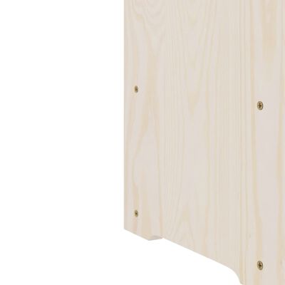 vidaXL Weinregal mit Oberplatte 67,5x25x60 cm Massivholz Kiefer