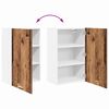 vidaXL H&auml;ngeschrank Altes Holz und Wei&szlig; 50 x 31 x 80 cm Holzwerkstoff