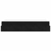 vidaXL Bettgestell mit Matratze mit Matratze 2 pcs Schwarz Samt