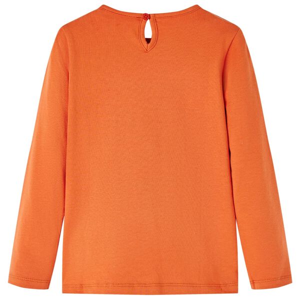Kinder-Langarmshirt Dunkelorange 104