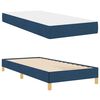 vidaXL Boxspringbett mit Matratze Blau 80 x 200 cm Stoff