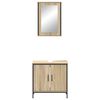 vidaXL Badezimmerm&ouml;bel Set 2 pcs Braun 60 x 30 x 60 cm Holzwerkstoff