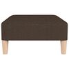 vidaXL Fu&szlig;hocker Dunkelbraun 78x56x32 cm Stoff
