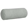 vidaXL Bolsterkissen 2 St&uuml;ck Hellgrau &Oslash; 15 x 40 cm Cordstoff