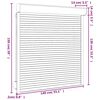 vidaXL Rollladen Aluminium 140x150 cm Anthrazit