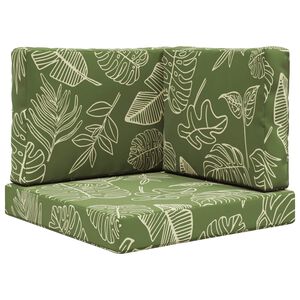 vidaXL Sofakissen f&uuml;r drau&szlig;en Polyester Blattdesign 60 x 60 cm