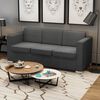 vidaXL 3-Sitzer Sofa Stoff Dunkelgrau