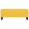 vidaXL Sitzbank Hellgelb 100x35x41 cm Stoff