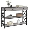 vidaXL Konsolentisch Grau Sonoma 100x28x75 cm Holzwerkstoff
