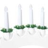 vidaXL Weihnachtskerzenbogen mit 10 LED Kerzen Wei&szlig; 47 x 5 x 29 cm
