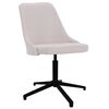 vidaXL Esszimmerst&uuml;hle 4 Stk. Drehbar Creme Stoff
