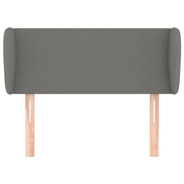 vidaXL Kopfteil mit Ohren Dunkelgrau 83x23x78/88 cm Stoff