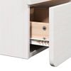vidaXL Nachttisch 2 pcs Wei&szlig; 39 x 34 x 33 cm Massivholz Kiefer