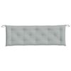 vidaXL Gartenbank-Auflagen 2 Stk. Melange Hellgrau 150x50x7 cm Stoff