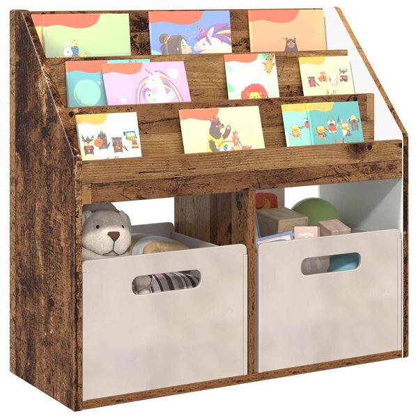 vidaXL Kinderregal Altholz 72,5 x 29,5 x 69 cm Holzwerkstoff