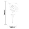 Luxform Intelligente Hybride LED-Garten-Solarleuchte Montana Schwarz