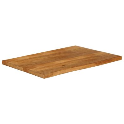 vidaXL Tischplatte mit Baumkante 110x60x3,8 cm Massivholz Mango