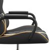 vidaXL Gaming-Stuhl Schwarz und Golden Kunstleder