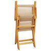 vidaXL 3-tlg. Bistro-Set Beige Polypropylen und Massivholz