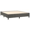 vidaXL Boxspringbettgestell Dunkelgrau 180x200 cm Samt
