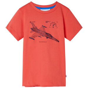 vidaXL Kinder-T-Shirt Hellrot 128