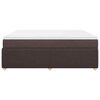 vidaXL Boxspringbett mit Matratze Dunkelbraun 200x200 cm Stoff