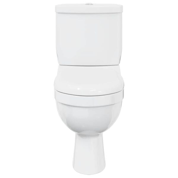 Toilette mit Sp&uuml;lkasten Wei&szlig;