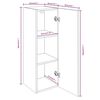 vidaXL 8-tlg. TV-Schrank-Set Grau Sonoma Holzwerkstoff