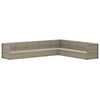 vidaXL 8-tlg. Garten-Lounge-Set mit Kissen Grau Poly Rattan