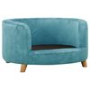 vidaXL Hundesofa T&uuml;rkis 69x69x36 cm Pl&uuml;sch