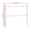 vidaXL Kopfteil Braun Eichen-Optik 100 cm Holzwerkstoff und Stahl