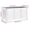 vidaXL Gartenbox mit L&uuml;ftungsschlitzen 113x50x56 cm Massivholz Akazie