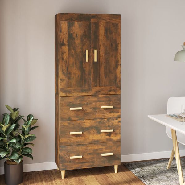 vidaXL Highboard R&auml;uchereiche Holzwerkstoff